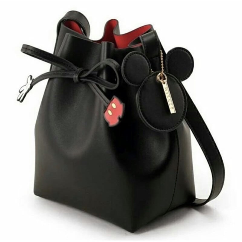 mickey mouse drawstring cylinder bag by gracegift original