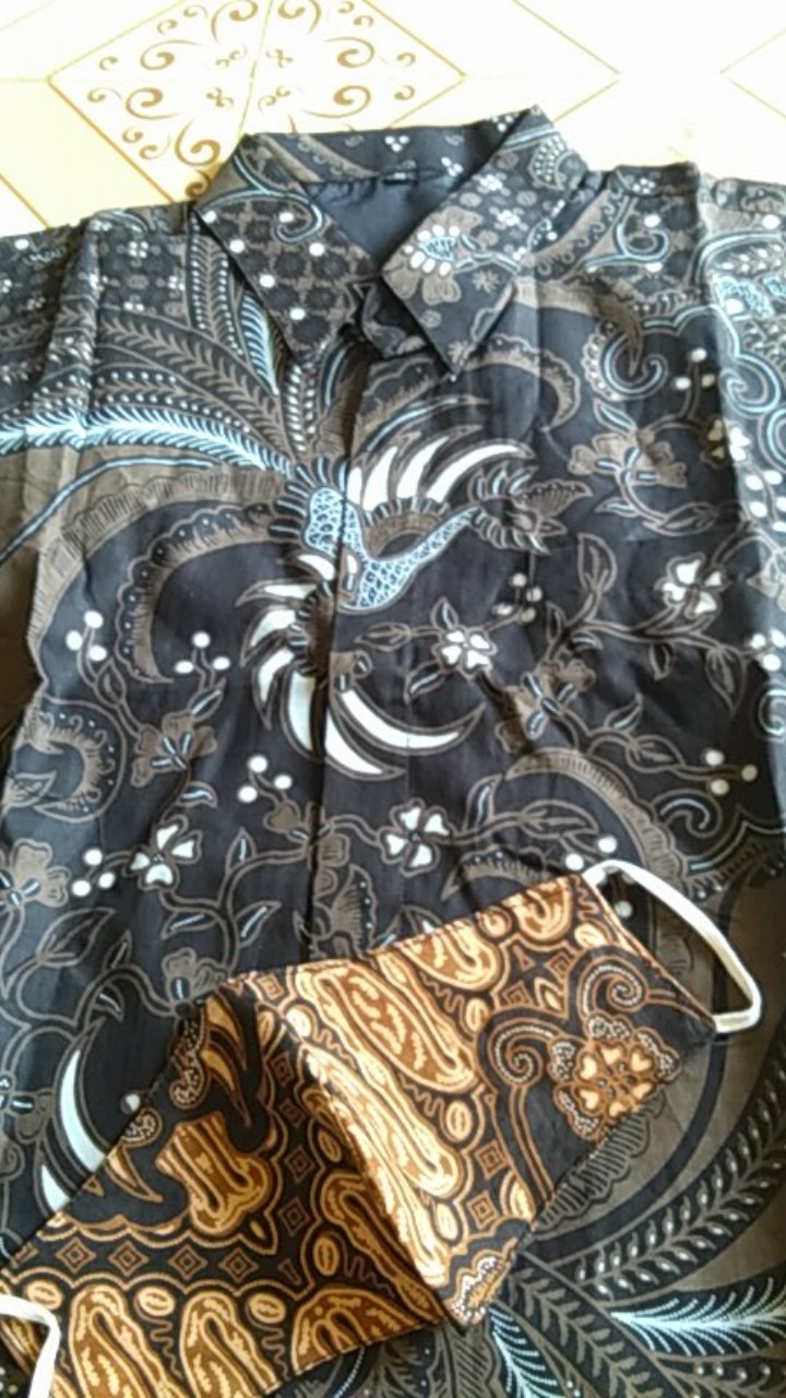 Jamalpurnomo Hitam Batik Pria Lengan Panjang Full Furing Batik Solo