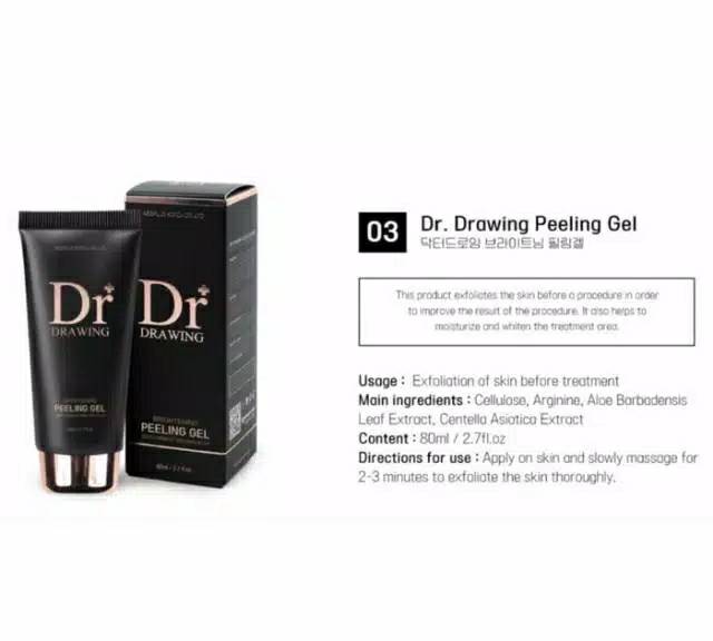 DR DRAWING PEELING GEL MOISTURIZER / Dr Drawing Peeling Gel For Face and Skin