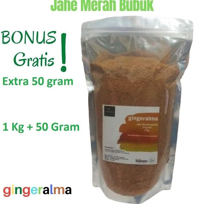 

Jahe Merah Bubuk 1 Kg Gingeralma Original