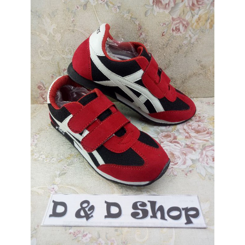 Sepatu Anak/Sepatu Sneakres Laki Perempuan Murah Warna Merah Hitam Putih