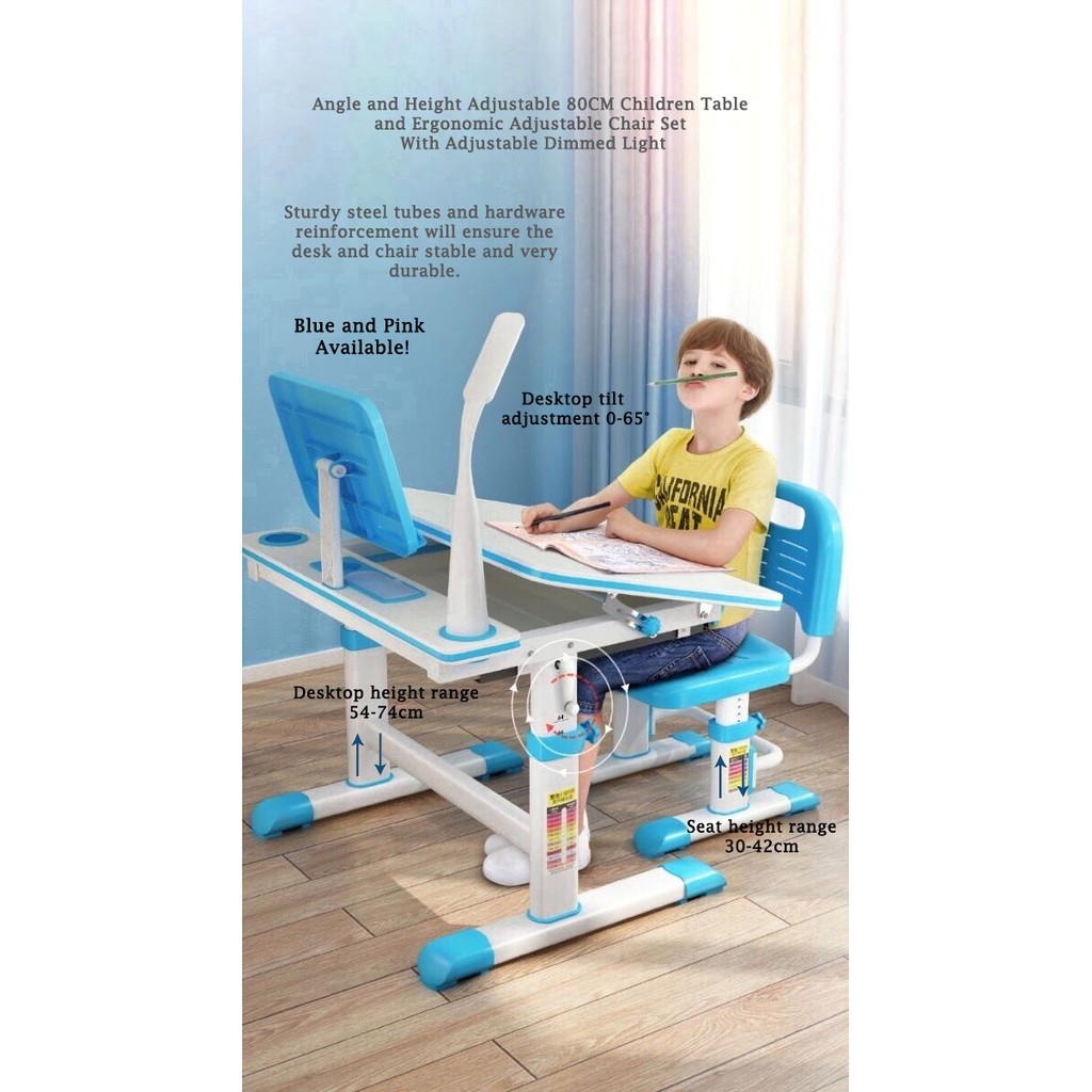 Meja Belajar Anak  dengan Kursi  Ergonomis  Set Meja dan 