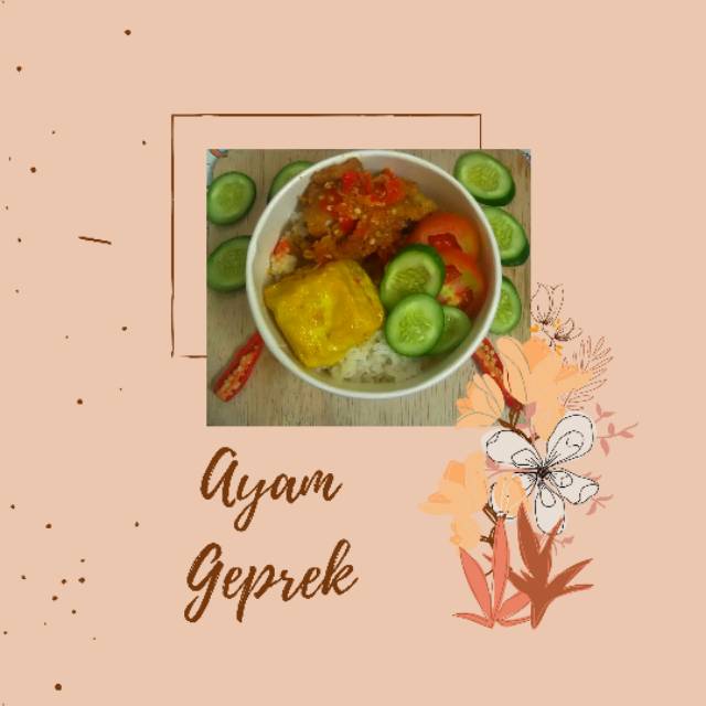 

RICE BOWL AYAM GEPREK