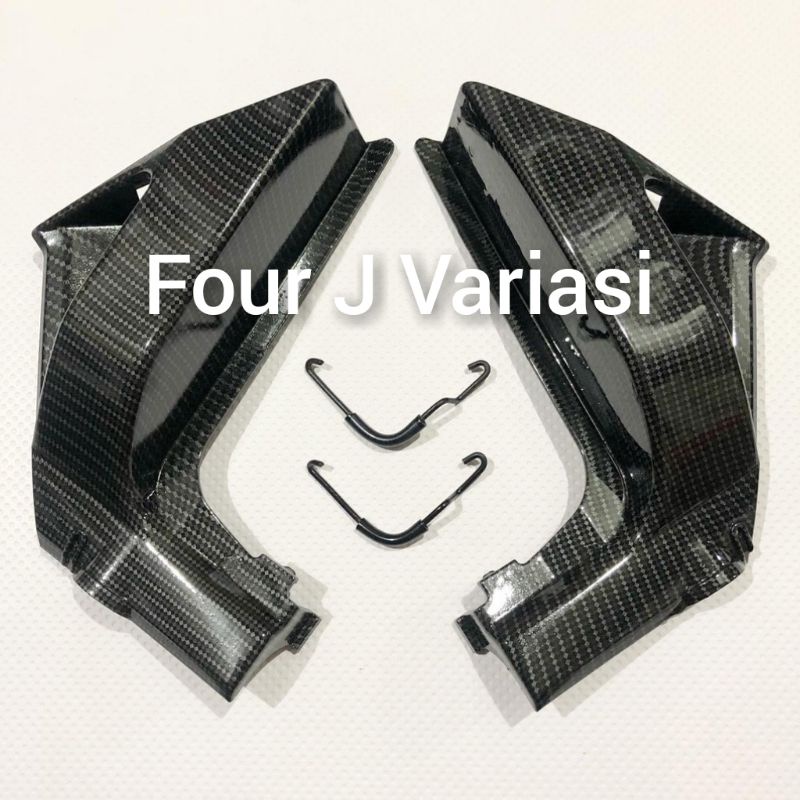 AIR SCOOP KARBON + KAWAT MOTOR YAMAHA RX KING NEW