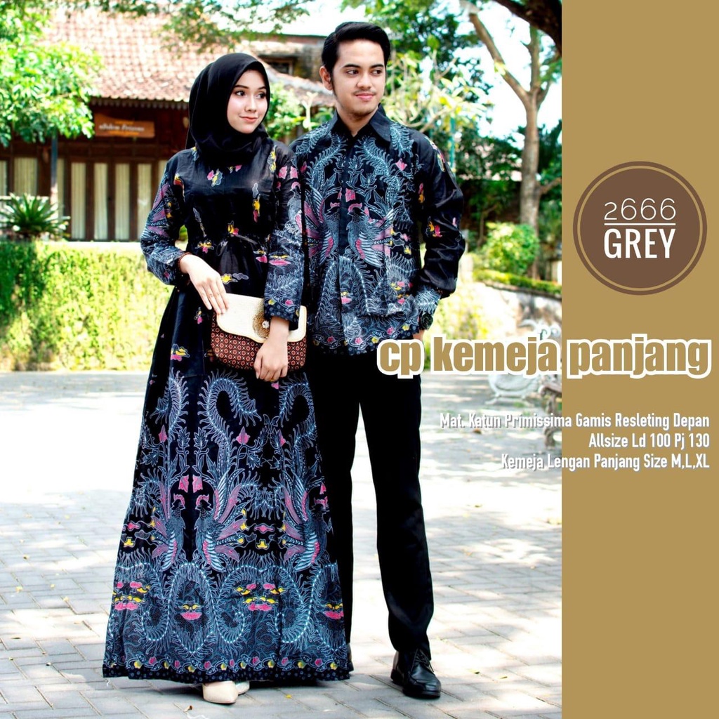 [ADA JUMBO] BATIK COUPLE 2666 KATUN/BATIK PRIA/BAJU WANITA/BAJU PASANGAN TERMURAH SARIMBIT