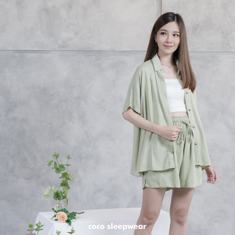 COCO - DALMI SET - Setelan Wanita - Homewear - Set Rayon - Busui Friendly - Fashion Wanita-7
