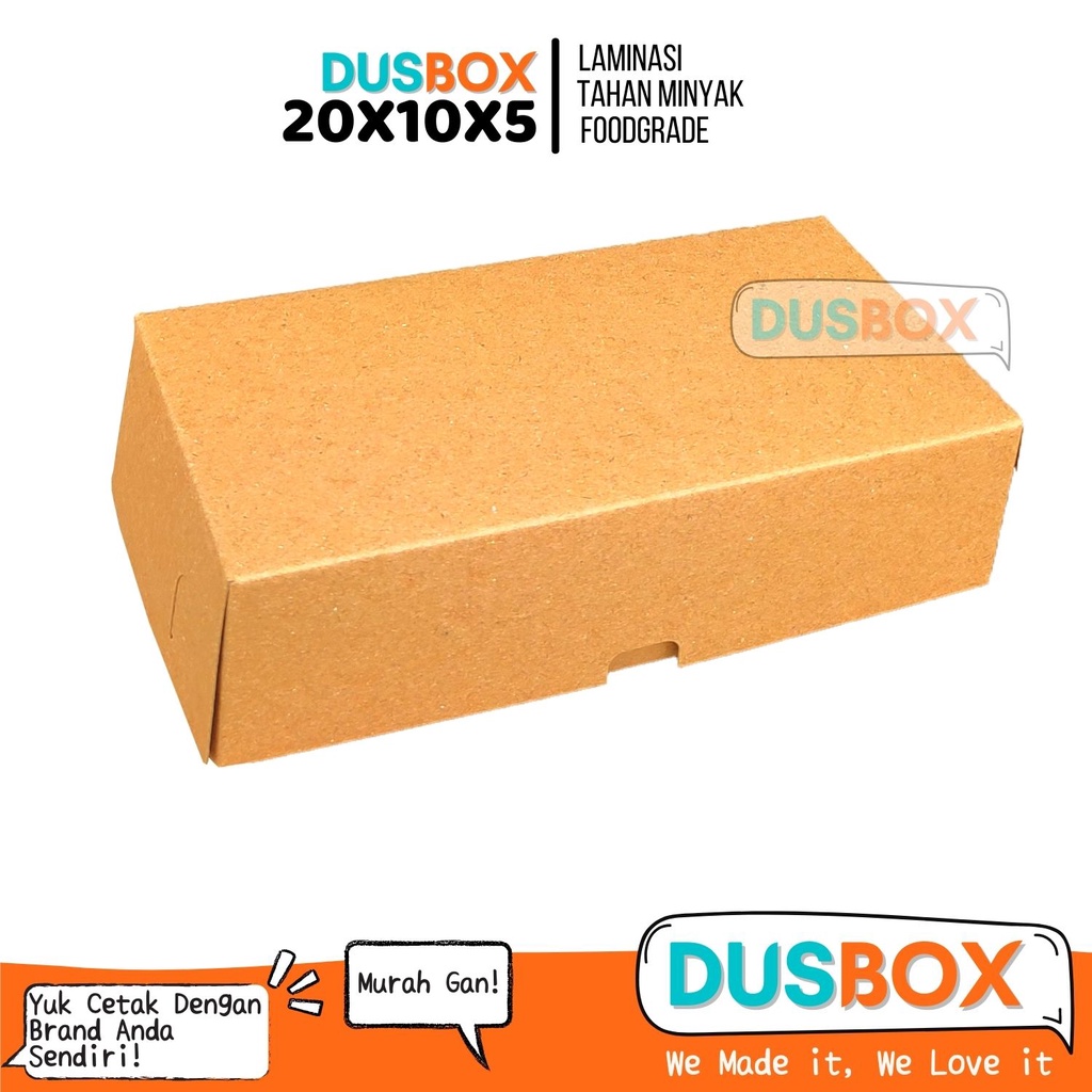 Box Brownies 20x10x5 / Box fudgy brownies / kotak brownies / Kemasan Brownies / Dus Brownies / Box k