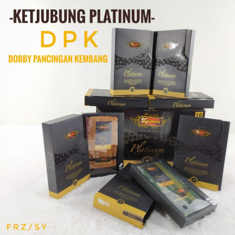 Sarung Ketjubung Platinum DPK Dobby Pancingan Kembang SN