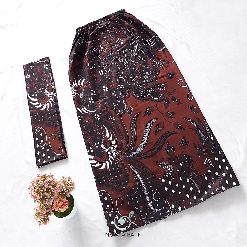 NAYAKA BATIK - Rok Batik Wanita GRATIS SELENDANG Rok Span Bawahan Kebaya Batik Kondangan Batik Wisuda - Baju Kondangan Wanita - Batik Modern Wanita