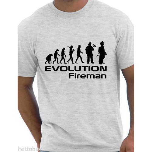KAOS TSHIRT EVOLUTION FIREMAN