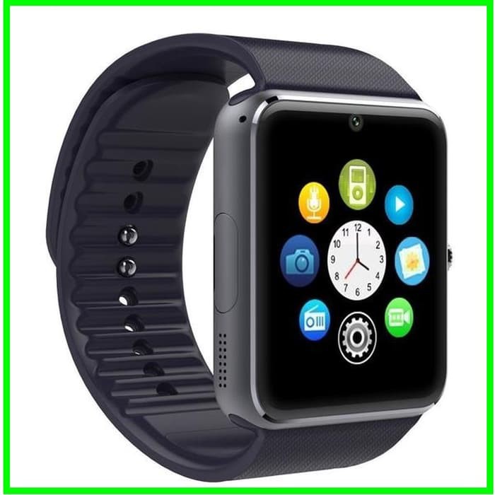 Smartwatch Gt08 - Full Black Smart Watch Gt08 Camera Sim Sms