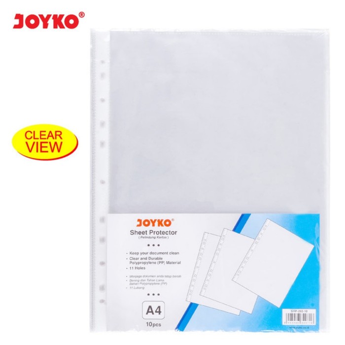 

JOYKO 10 SHEET PROTECTOR A4 / FILE PELINDUNG KERTAS SHP-202-10
