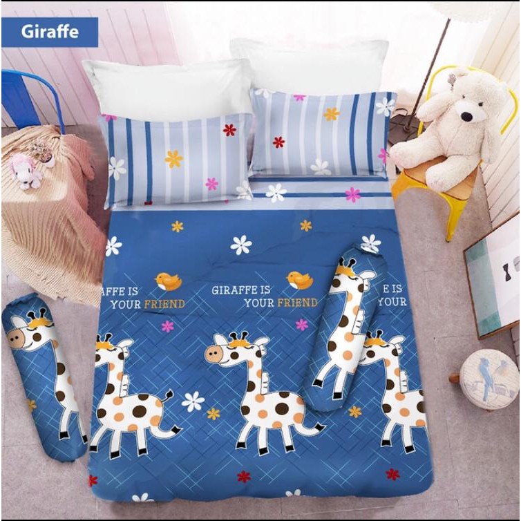 Bedcover vito TANPA SPREI  giraffe, chibi