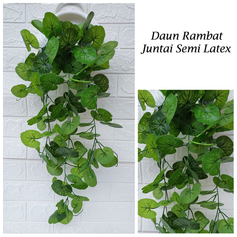 Daun Juntai Plastik/ Daun Rambat Juntai/ Daun Rambat Dekorasi Dinding/ Daun Gantung 0082