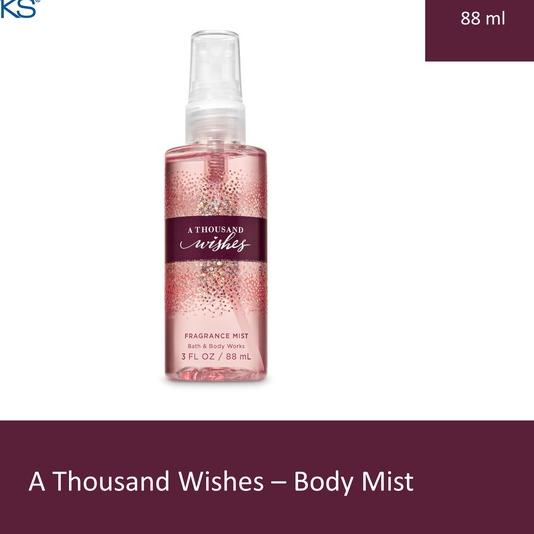 ✱ Bath & Body Works A Thousand Wishes Series Mist - Travel Size 88 ml ✵