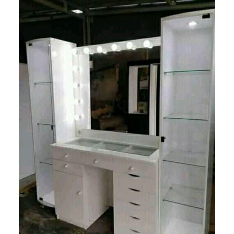 MEJA RIAS LAMPU/ MEJA RIAS LAMPU ILEGAN/ MEJA RIAS LAMPU MINIMALIS / MEJA RIAS LAMPU RAK PINGGIR