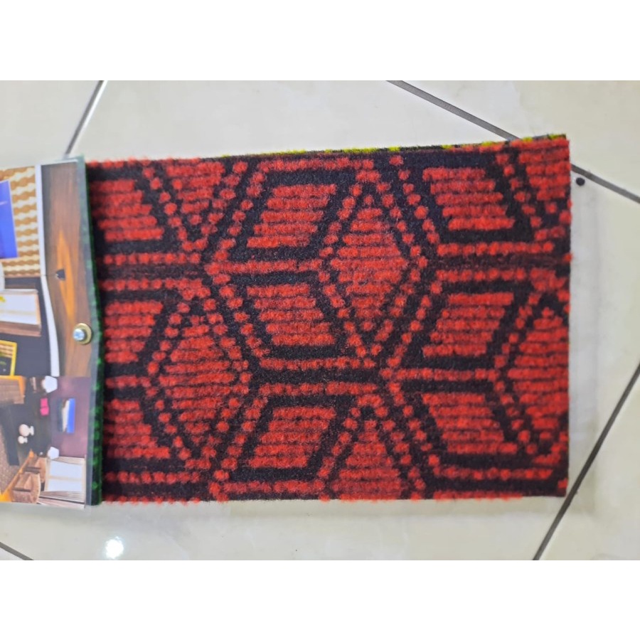 Karpet Bludru 1 x 2m, [METERAN ] Bulu Motif Adana Tebal, Murah, Pameran, Exhibition, Alas duduk,Kasur-Red 05