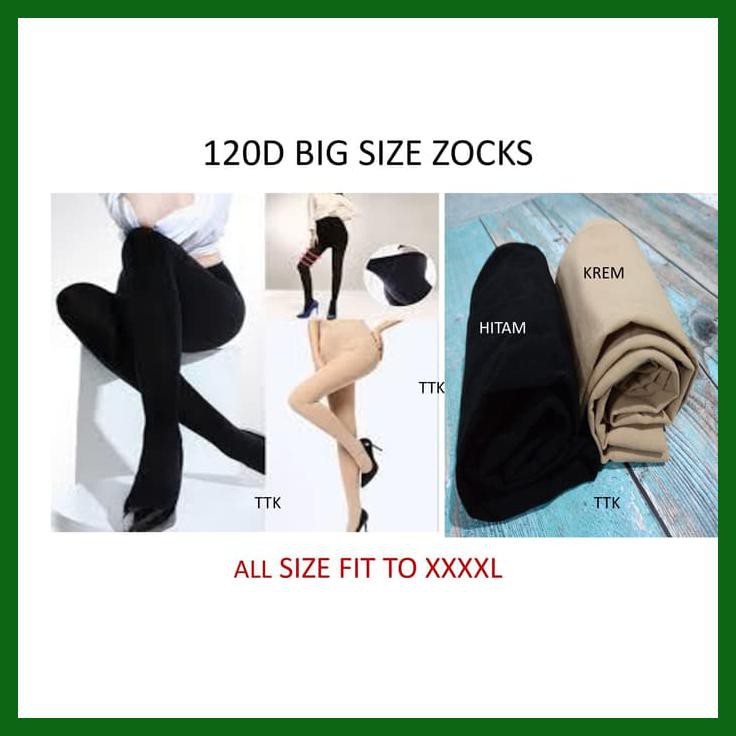 STOCKING BIG SIZE / BESAR / 120D / TEBAL / STOCKING XXXL / ZOCKS