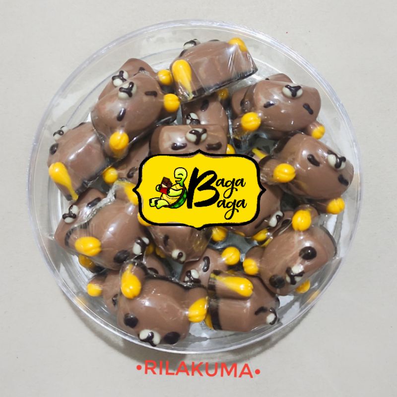 

Coklat karakter Rilakuma 200gr ad DINKES , HALAL- Cokelat premium pralin kiloan free ongkir Bagabaga