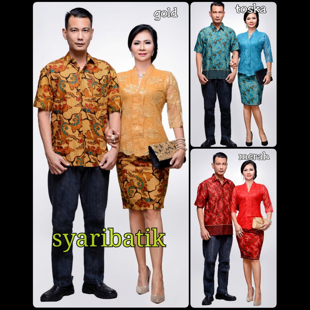 SYARIBATIK COUPLE BATIK ROK N BLUS ROSITA BROKAT