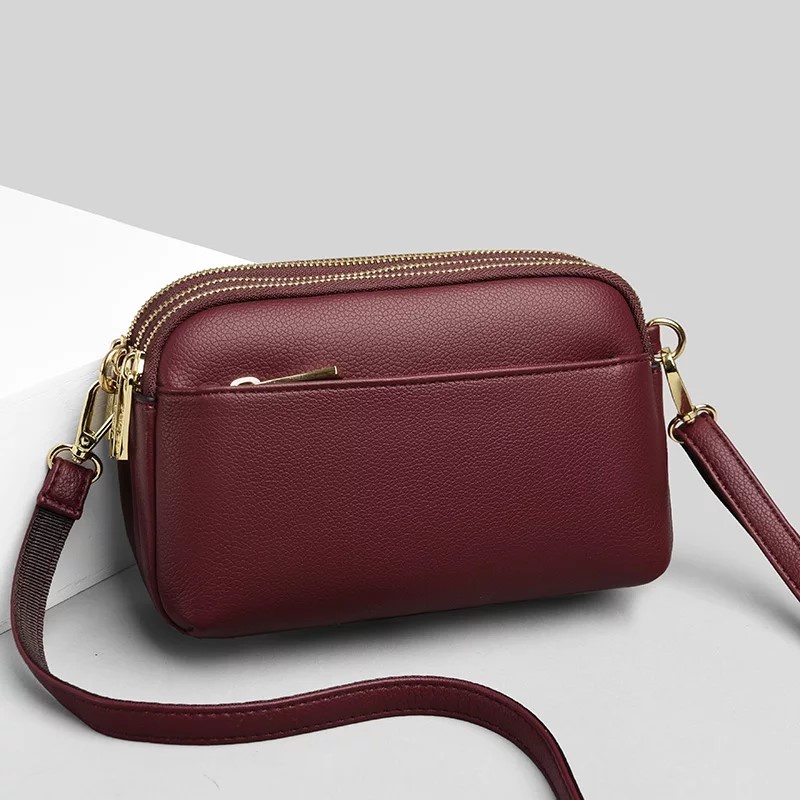 Nargez.offi.ID - Endzi ( COD ) Tas Selempang Mini Wanita | Tas Clutch Wanita | Tas Dompet Wanita | ada 4 Ruang Resleting | Bahan Kulit Sintetis