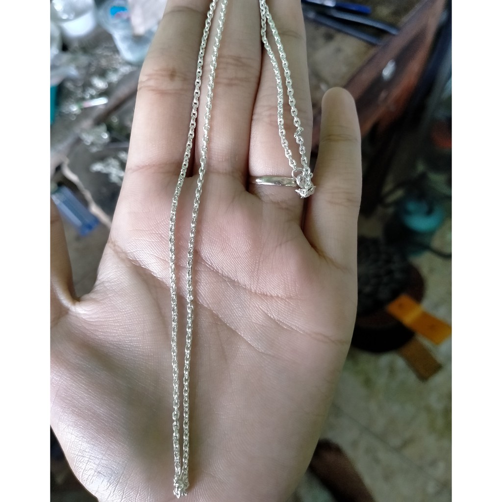 Kalung Perak Medan Polos