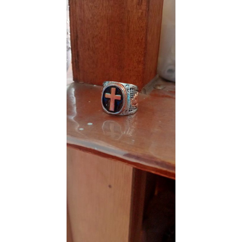 koleksi cincin/ring freemason masonic illuminati salib