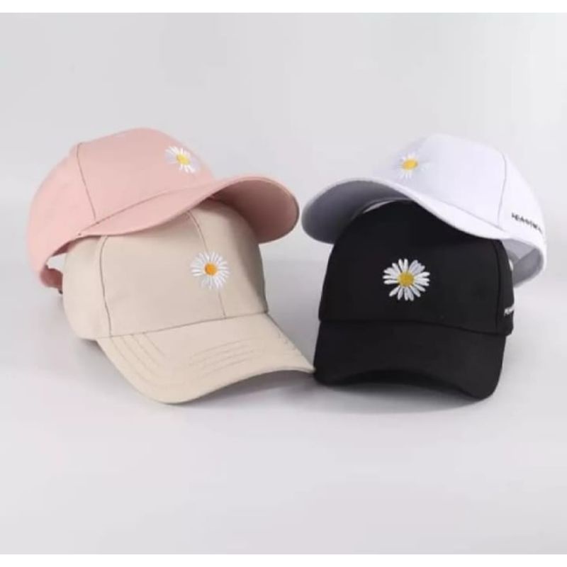 Topi bunga matahari/topi baseball trend kekinian pria wanita/topi baseball distro pria wanita