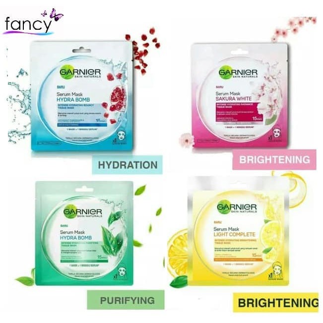 Garnier Face Mask Tissue (Masker Wajah)