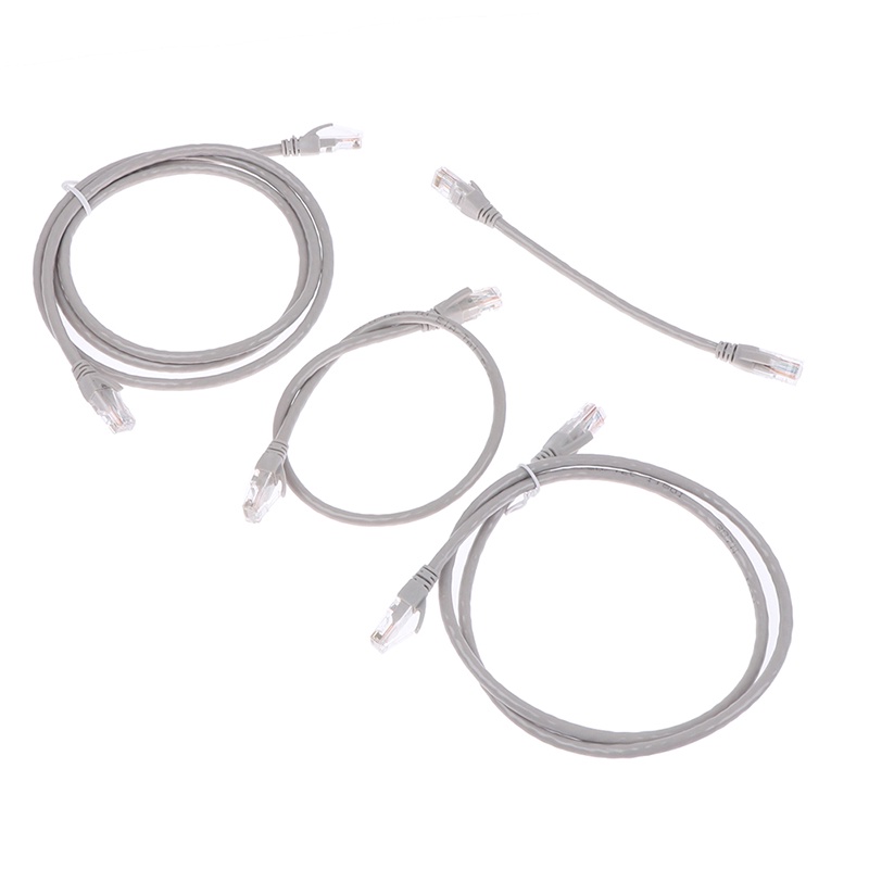 Deid Kabel Jaringan Ethernet CAT6E Male Ke Male RJ45 Patch LAN Pendek 0.2m-1.5m
