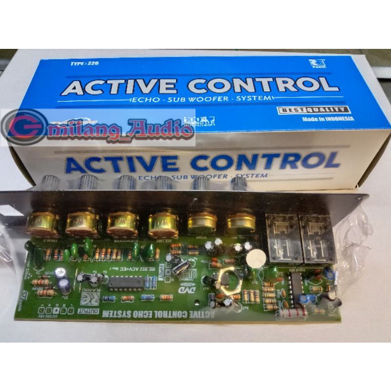 Kit aktip tone control stereo mic,echo, subwoofer plus panel