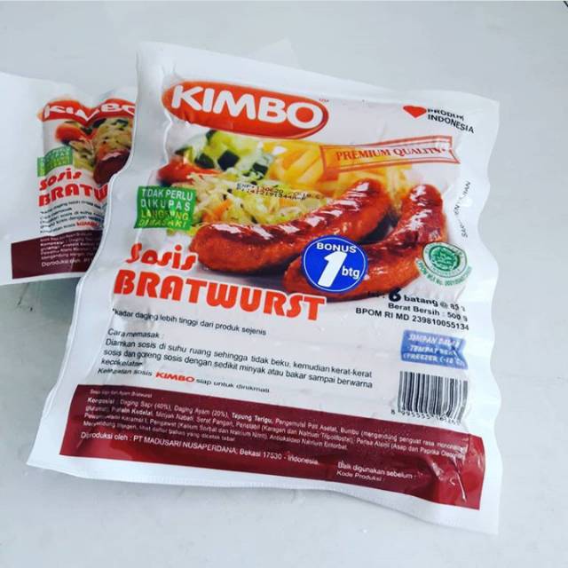 

KIMBO Sosis Bakar Original 500gr 9 cm dan 14 cm