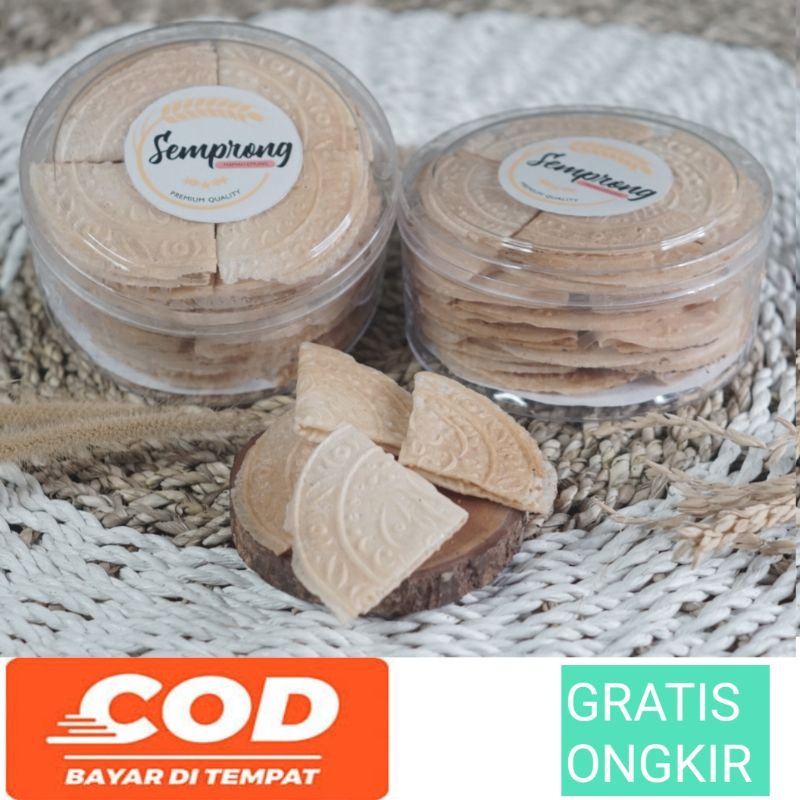 

semprong lipat wijen rasa jahe kue kering hampers lebaran oleh oleh kekinian