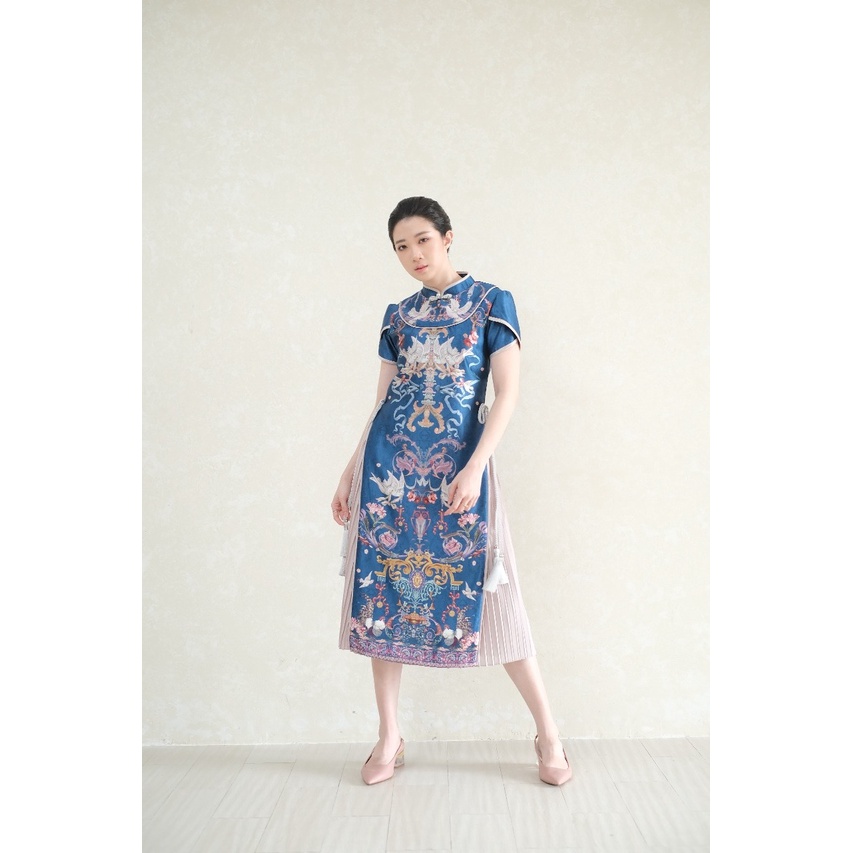 DRESS DAN KEMEJA ROSTER AND DOVES TEAL BLUE B3