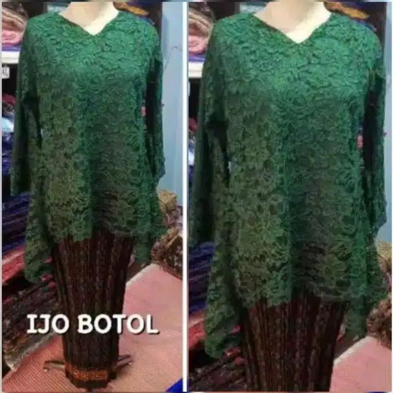 COD M-LD120 ATASAN KEBAYA BROKAT RINJANI BRIDESMAIDS KEBAYA JUMBO LD120SERAGAMAN KEBAYA WISUDA-ATASANRINJA-IJOBOTOL