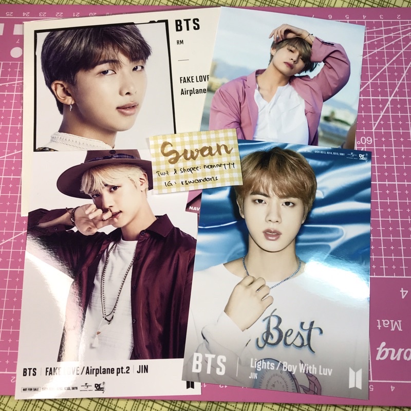 [booked] Postcard Fake Love Jin Light Jin Dicon Taehyung Changing Jacket Fake Love RM