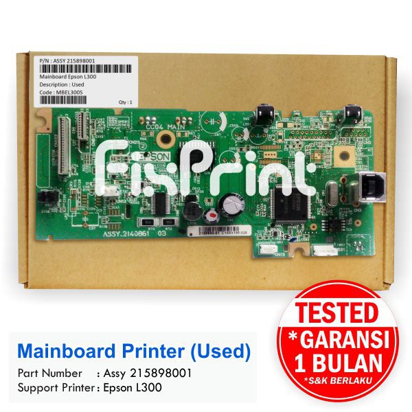 Original Mainboard Epson L300 Cabutan Board Motherboard Printer L300 L 300