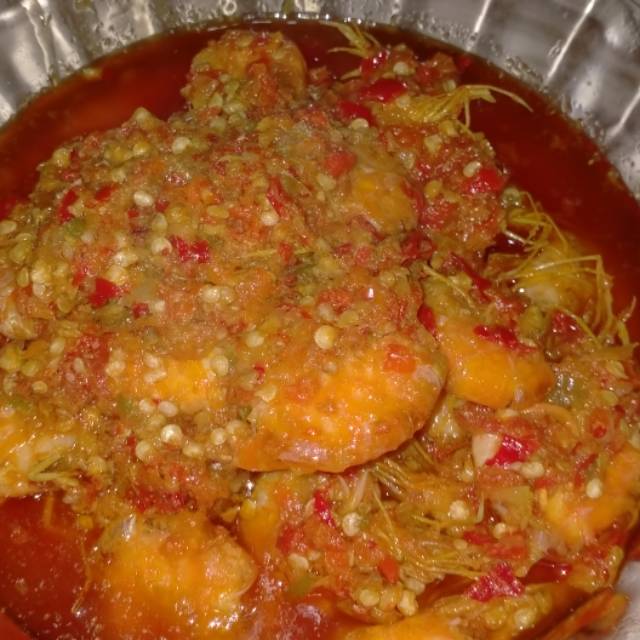 

udang cetar ada level pedas nya