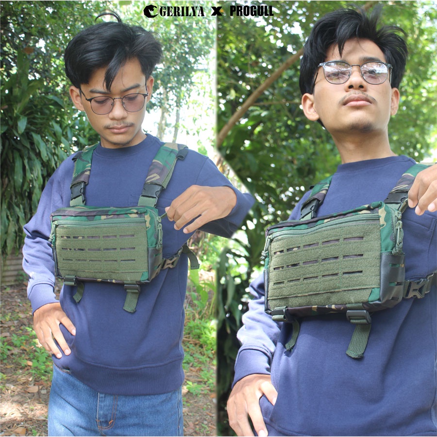 Chest Bag  Tas Dada Tactical Rig Bag Outdoor Gerilya X Progull