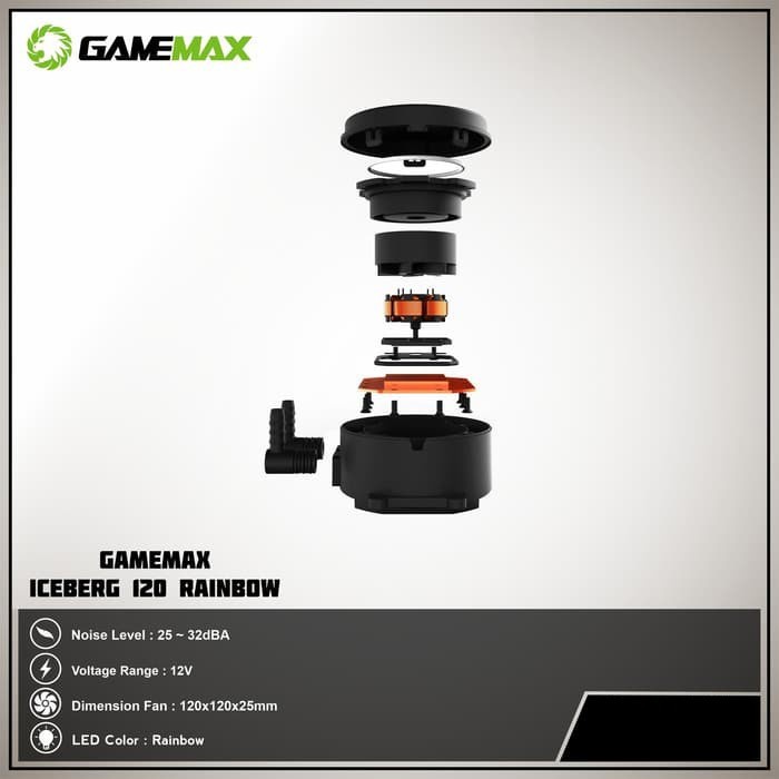 Gamemax ICEBERG 120 Rainbow ARGB Water Cooling System