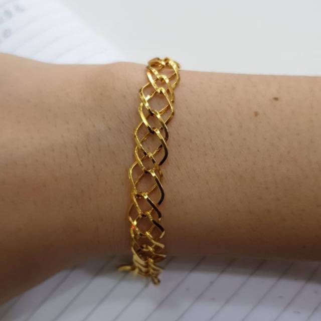 GELANG FANCY EMAS MOKAWAJIK KADAR 875
