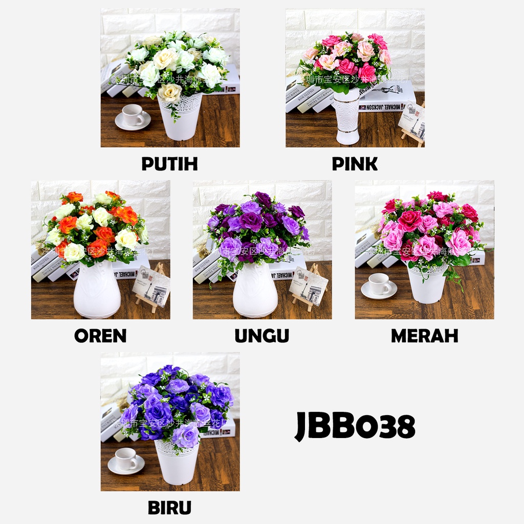 Bouquet bunga JBB038 Artifisial Dekorasi Rumah Happyonshop