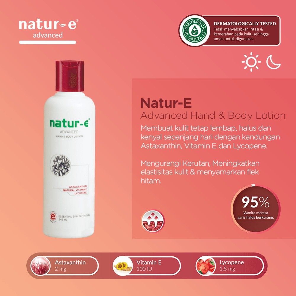 Natur-E Advanced Hand &amp; Body Lotion 100 ml / Losion Badan &amp; Tangan