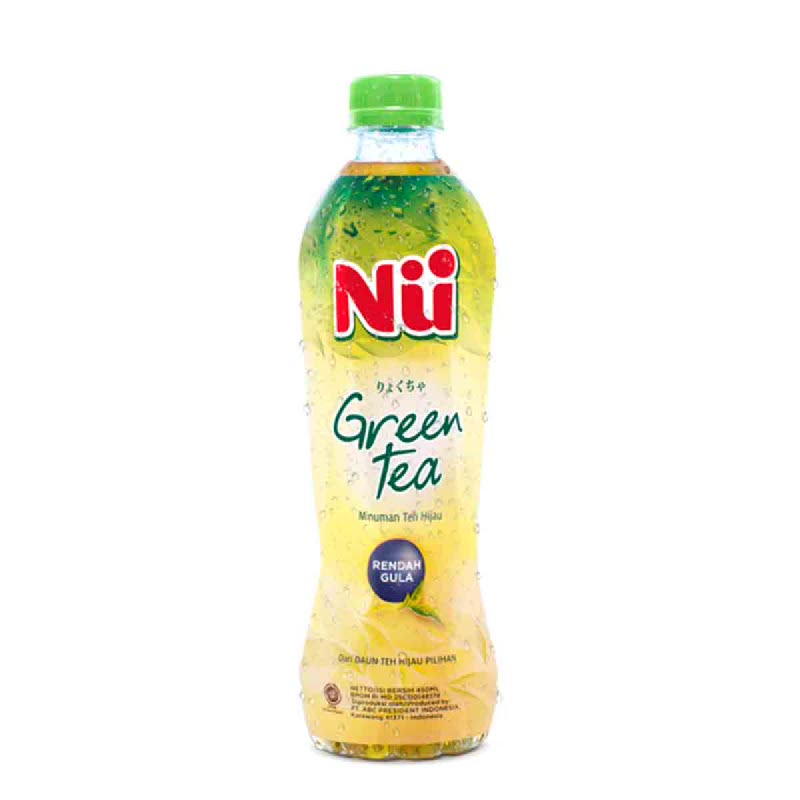 

NU GREEN TEA NO SUGAR RENDAH GULA 450ML