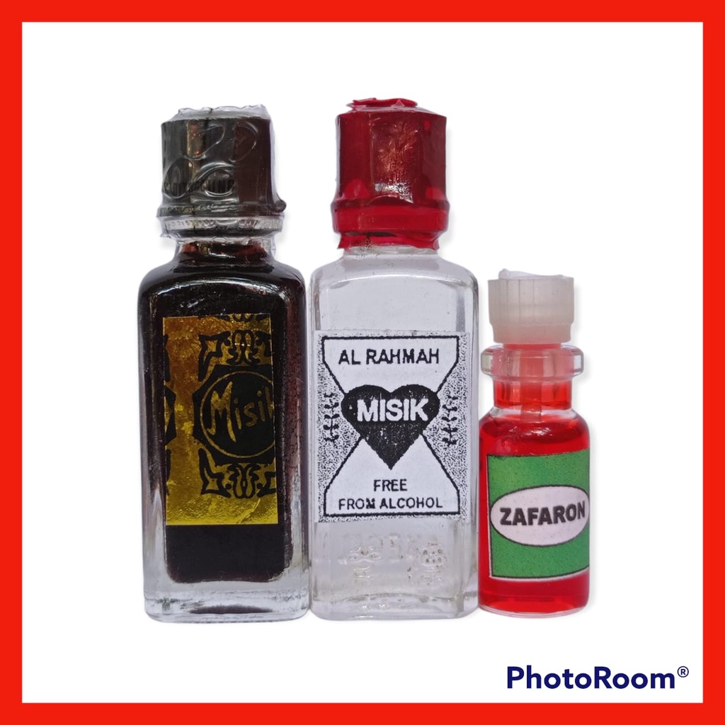 Paket Misik Lengkap, Misik Hitam, Putih & Zafaron, Misik Non Alkohol Asli, Misik Pusaka, Misik Putih