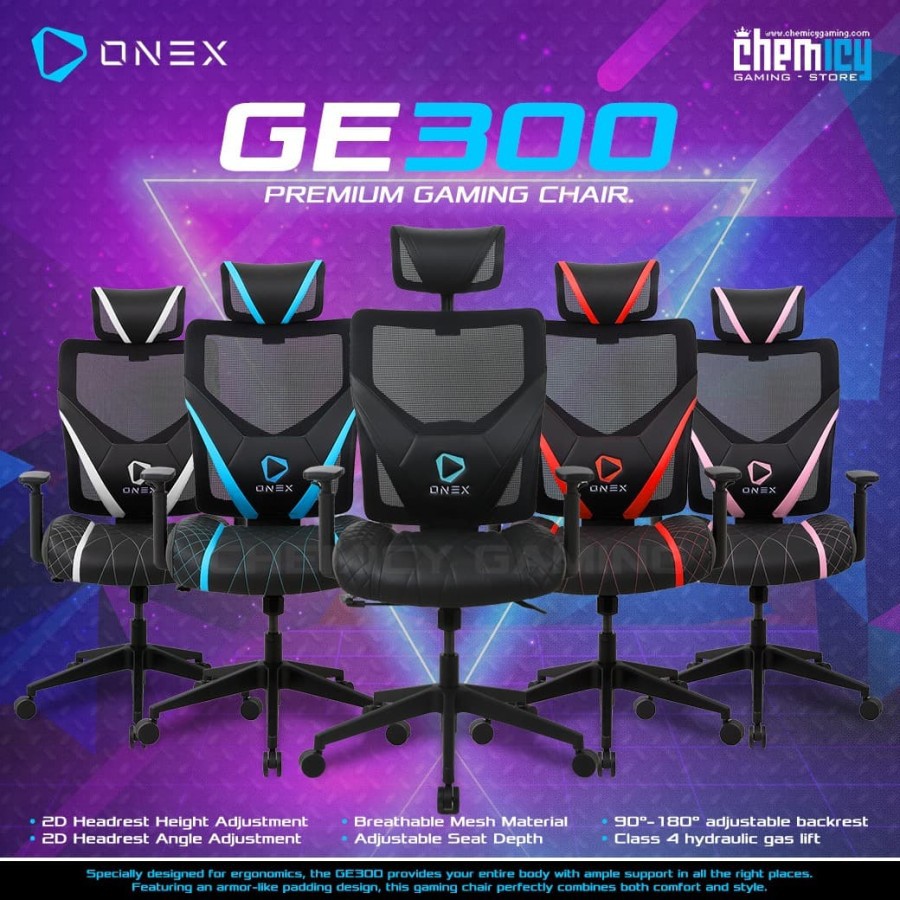 OneX GE300 / GE-300 Premium Quality Gaming Chair / Kursi Gaming