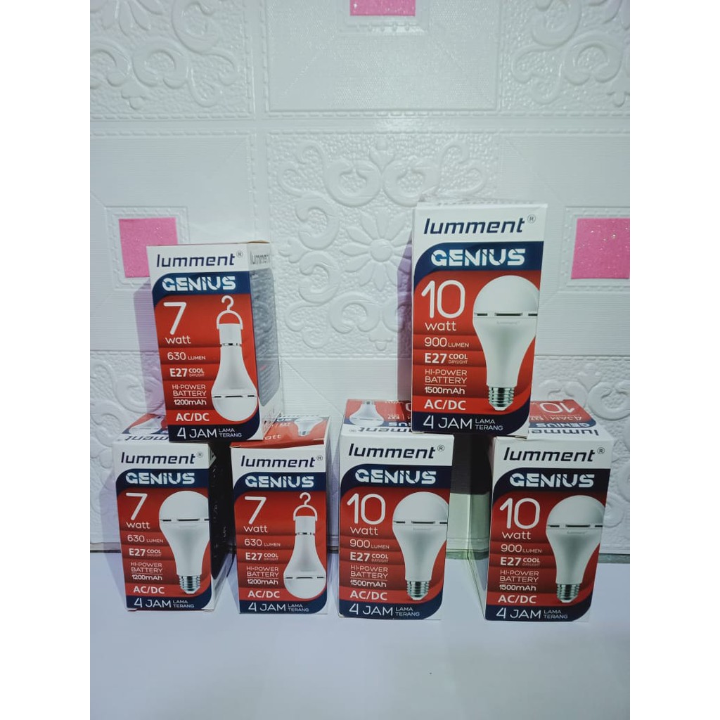 LAMPU LED EMERGENCY  LUMMENT GENIUS 7 WATT 10 WATT