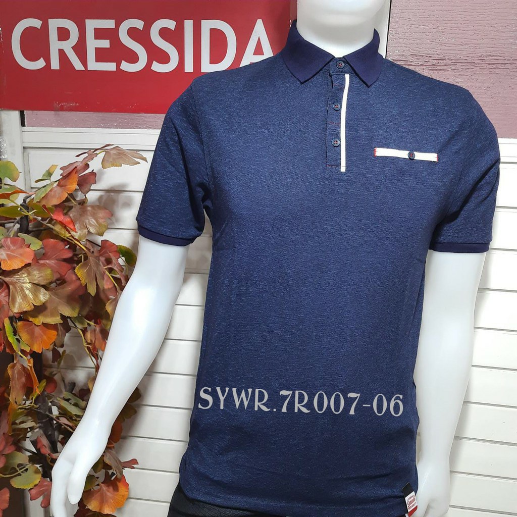 gos CRESSIDA+ SYWR1 POLO T-SHIRT Kaos Pria pendek Baju Cowok Trend dan Branded