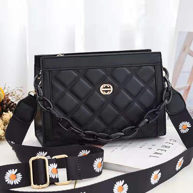 GT 1722 CR 7391 RISCE TAS SELEMPANG TALI MOTIF IMPORT WANITA CEWEK PEREMPUAN JAKARTA BATAM