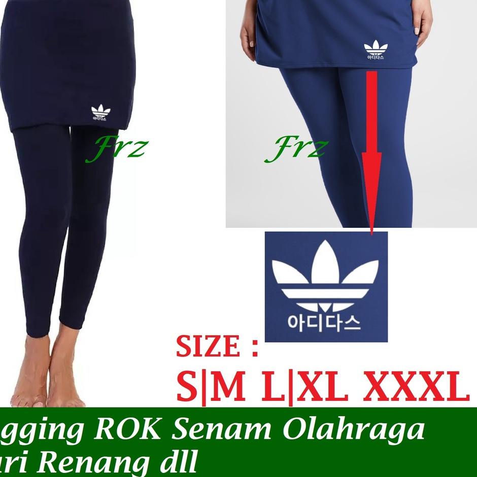 Rocela Celana Legging + Rok Senam Olah Raga Wanita Leging ROK Sport Ukuran Jumbo dan STD Untuk lari 